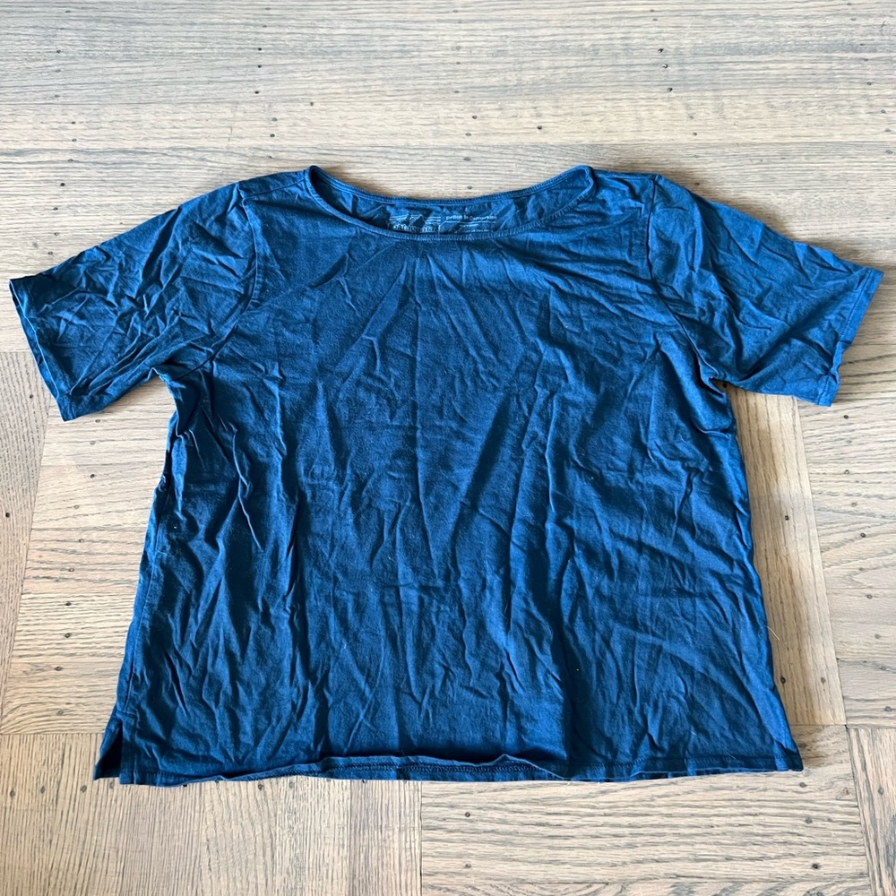 Patagonia Cotton In Conversion Women's Boxy Blue Top